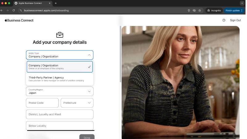 กรอกข้อมูลธุรกิจ: ตั้งแต่ ชื่อธุรกิจ, หมวดหมู่ธุรกิจ (Category), ที่อยู่ ,เบอร์โทรศัพท์, เว็บไซต์เวลาทำการ